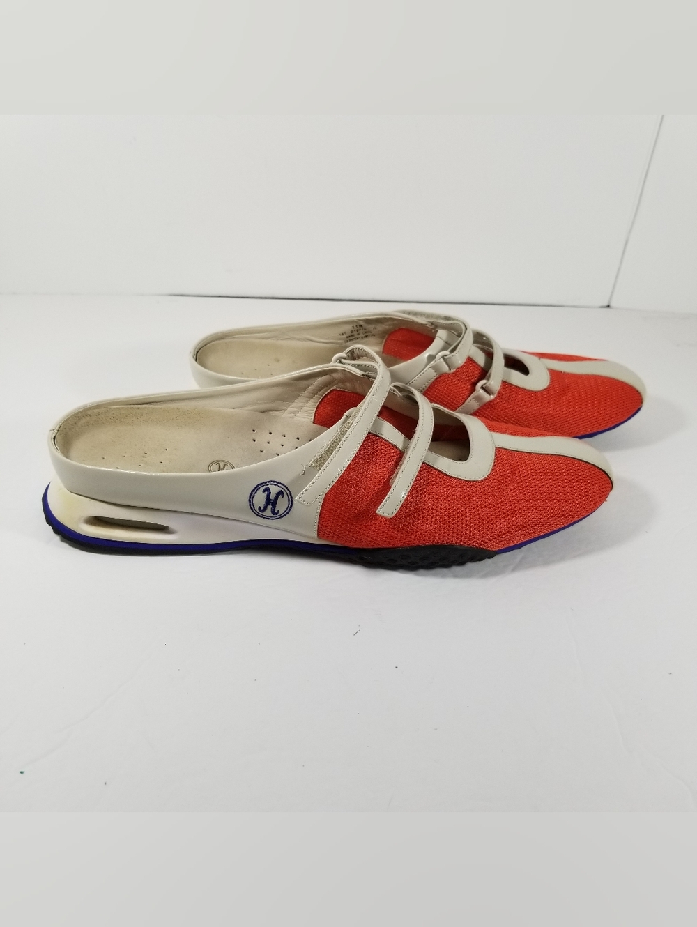 Cole Haan NikeAir Slip On Mary Jane Sneakers Women's Size 11B Beige Orange - Picture 2 of 7